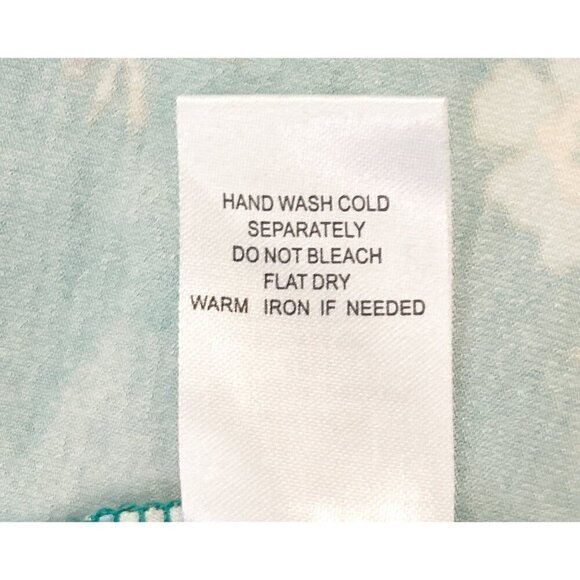 Daniel Rainn Sleeveless Green Crochet Lace Floral Print Cutout Top Tunic Size 3X - Picture 5 of 8